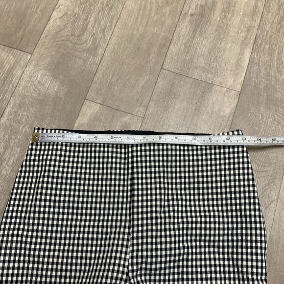 Womens NWT H&M Checkered High Waisted Ankle Casual Work Business Career Pants - Picture 8 of 8